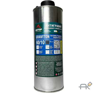 Антигравийное покрытие AUTOP PROFESSIONAL GRAVITON 60/10 черный 1л